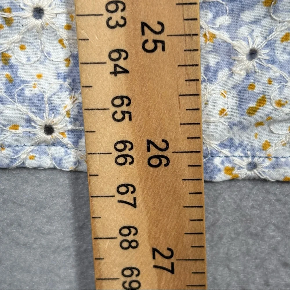 NWT Lulu's Effortless Personality Floral Embroidered Mini Dress Women’s S Blue - Picture 3 of 13